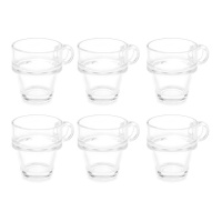 Tasse de 90 ml de café empilable - 6 unités