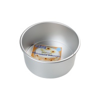 Moule rond extra profond en aluminium de 17,5 x 17,5 x 10 cm - PME