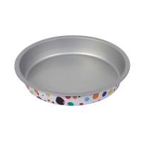 Moule rond en acier semi-jetable de 21,5 x 21,5 x 3,5 cm - Wilton