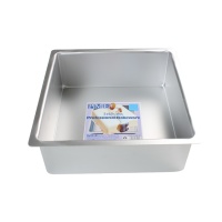 Moule carré profond en aluminium de 25 x 10 cm - PME