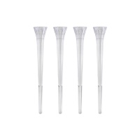 Piliers en plastique pour gâteaux en pointe de 17,5 x 1,5 cm - PME - 4 unités