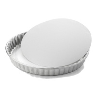 Moule rond en aluminium avec fond amovible de 23,5 x 23,5 x 4 cm - Vieira