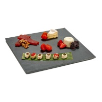 Assiette de 30 x 30 cm en ardoise