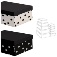 Boîte rectangulaire à pois - DCasa - 15 unités