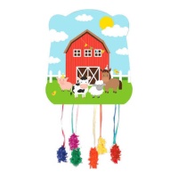 Piñata de la ferme joyeuse de 28 x 33 cm - 1 unité