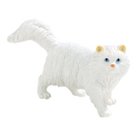 Figurine pour gâteau de chat blanc de 4,5 cm - 1 unité