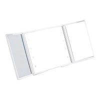 Miroir de poche grossissant 11,5 x 9,5 cm avec LED