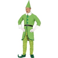 Costume de lutin vert et jaune pour adultes