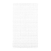 Tapis de douche antidérapant de 67,7 x 38,5 cm à carreaux blancs