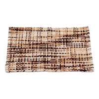 Tapis de bain en maille beige foncé de 75 x 50 cm