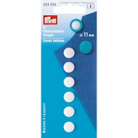 Boutons réversibles en plastique blanc de 1,1 cm - Prym - 6 unités