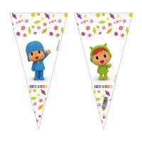 Pocoyo Party 20 x 40 cm sachets pour bonbons - 100 pcs.