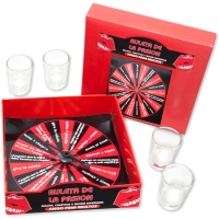 Jeu de Roulette de la Passion avec Verres à Shot