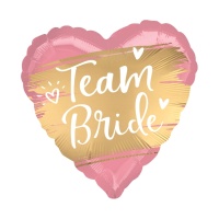 Ballon en forme de coeur satiné Team Bride de 45 cm - Anagram