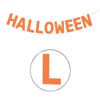 Guirlande d'Halloween orange de 2,5 m - PartyDeco