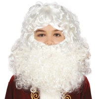 Perruque et barbe de Père Noël pour enfant