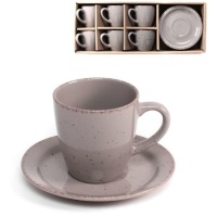 Tasse de café 100 ml Motas taupe - 6 services