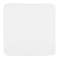 Tapis de douche antidérapant en caoutchouc gris de 53 x 52,5 cm