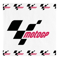 Serviettes Moto GP de 16,5 x 16,5 cm - 20 unités