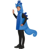 Costume de petit hippocampe bleu pour enfant