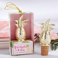 Bouchon pour bouteille en forme d'ananas dans une boîte cadeau - 1 unité