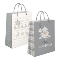 Sac cadeau de 45 x 33 x 10 cm de Nordic Joyeux Noël - 1 unité