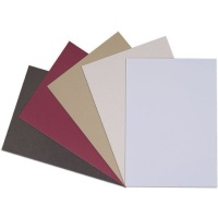 Kit de cartons perlés unis couleurs chaudes de 25,4 x 18 cm - Artis decor - 15 unités