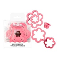 Emporte-pièces en forme de fleurs - Decora - 6 unités