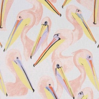 Tissu en coton canvas slim Pelicans - Katia