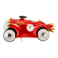 Ballon silhouette XL de Vintage Race Car de 93 x 48 cm - PartyDeco