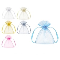 Sachet d'organza de 10 cm - 10 unités