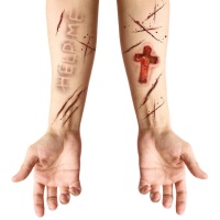 Tatouages temporaires de blessures de possession