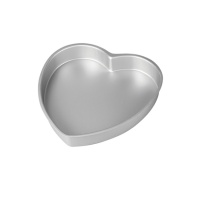 Moule en forme de coeur en aluminium de 15 x 7,5 cm - Decora