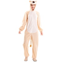 Costume de lion avec queue pour femme