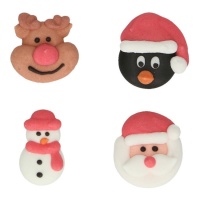 Figurines en sucre de Noël - FunCakes - 12 unités