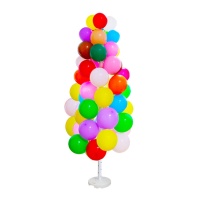 Colonne pour ballons avec base ronde de 1,75 m - 11 pièces - Liragram