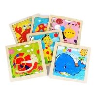 Puzzle en bois pour enfants variés - 1 unité