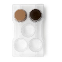 Moule de capsules pour chocolat de 20 x 12 cm - Décora - 5 cavités