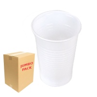 Gobelets en plastique blanc de 220 ml - 3000 unités