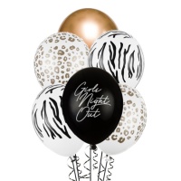 Ballon en latex Girls Night Out de 30 cm - PartyDeco - 6 unités