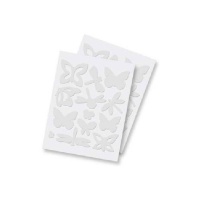 Autocollants en mousse 3D de papillons - 2 feuilles