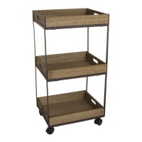 Chariot auxiliaire de 74 x 39 x 31 cm en bois