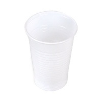 Gobelets en plastique blanc de 220 ml - 30 unités