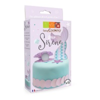 Découpes en azyme sirène - Scrapcooking - 15 unités