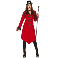 Costume de vampire gothique rouge pour femme