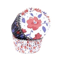 Capsules pour cupcakes Floral 2 - PME - 60 unités