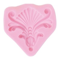 Moule en silicone baroque coin de 8,6 x 8,5 cm - Artis decor