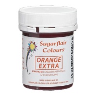 Colorant en Pâte concentré max Orange Extra de 42 gr - Sugarflair