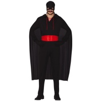 Costume de bandit noir pour homme