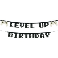 Guirlande Level Up Birthday de 2,5 m